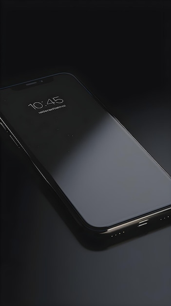 A new phone 11 on a black background: Free PSD template download