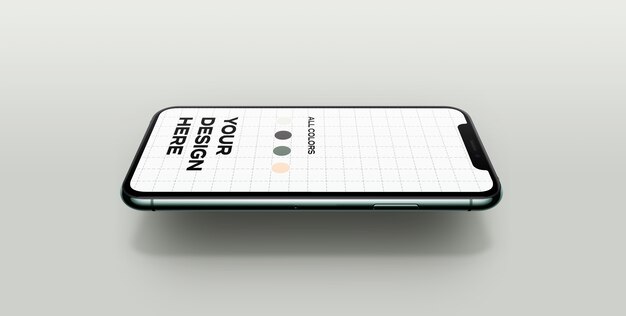 New smartphone Mockup floating  