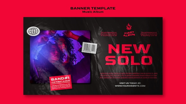 Free PSD new solo banner template