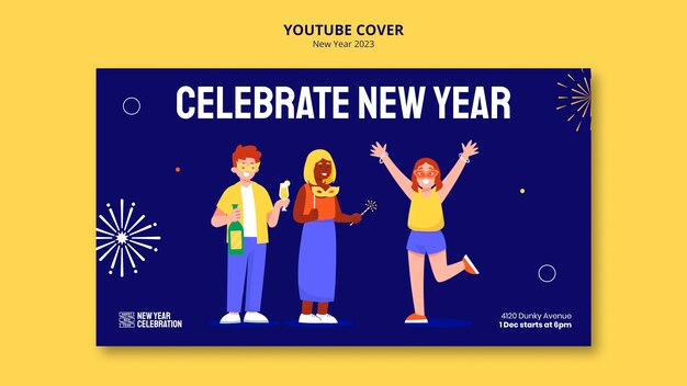 New year 2023 celebration youtube cover