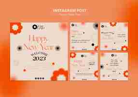 Free PSD new year 2023 instagram posts