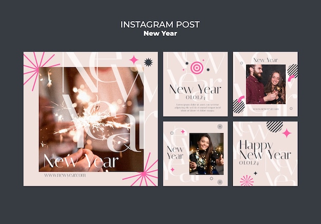 New year 2024 celebration instagram posts