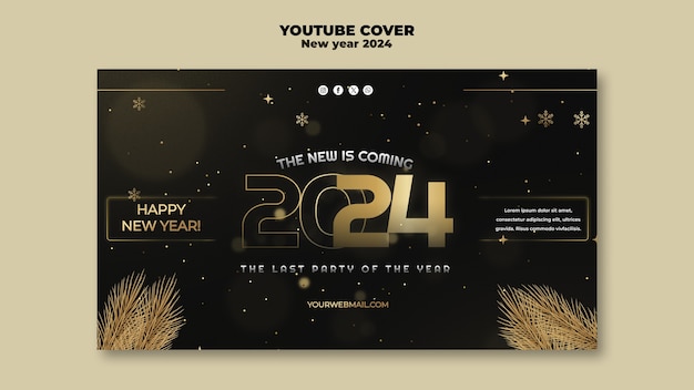 New year 2024 template design