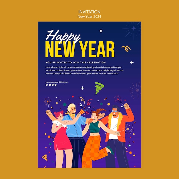새해 2024 템플릿 디자인