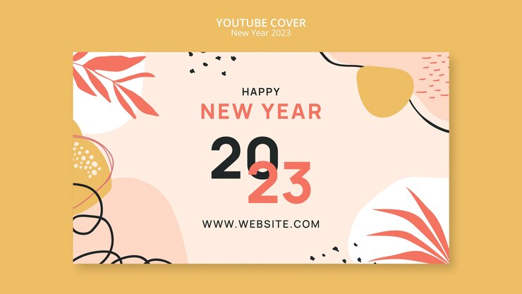 Free PSD new year template design