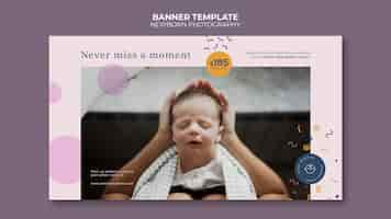 Free PSD newborn photography banner template