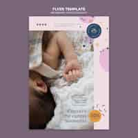 Free PSD newborn photography print template