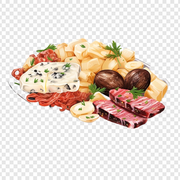 Free PSD newfoundland cold plate isolated on transparent background