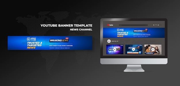 News channel youtube banner