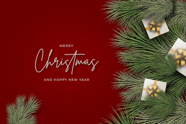 Nice christmas greeting background