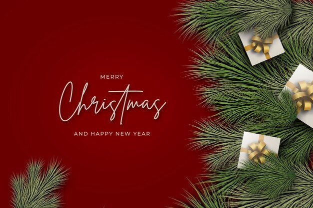 Nice christmas greeting background