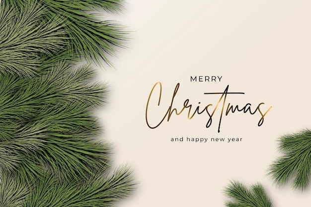 Free PSD nice christmas greeting background