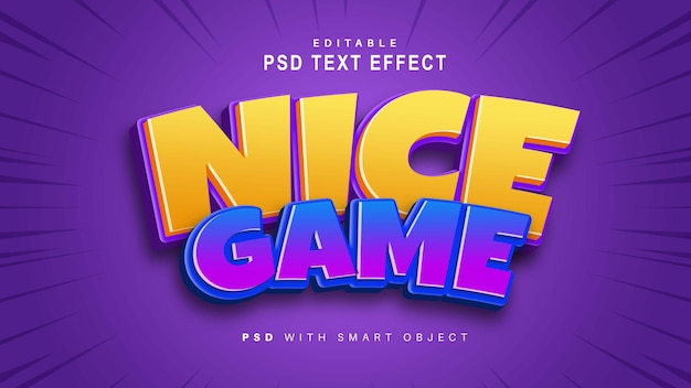 Nice game text effect