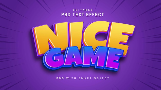 Nice Game Text Effect