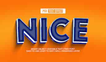 Free PSD nice text style effect