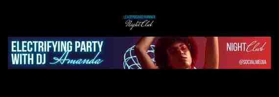 PSD gratuito modello di progettazione del night club