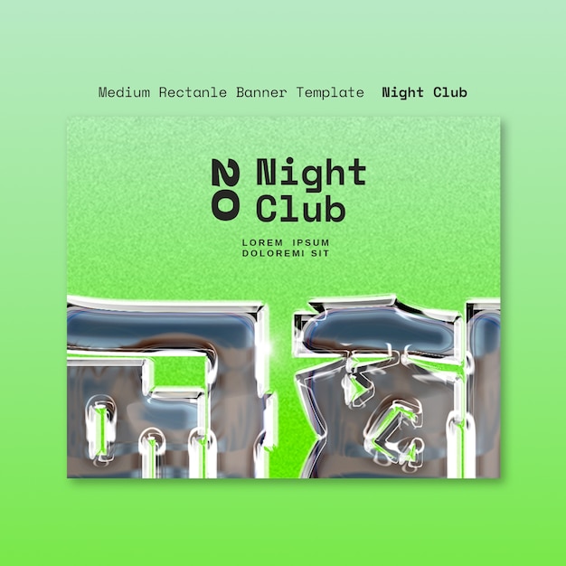 PSD gratuito modello di progettazione del night club