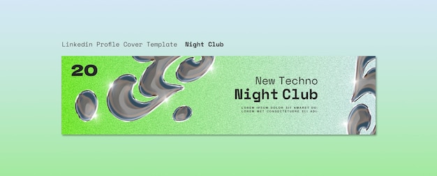 PSD gratuito modello di progettazione del night club