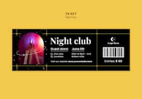 Free PSD night club template design