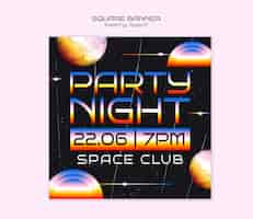 Free PSD night club template design