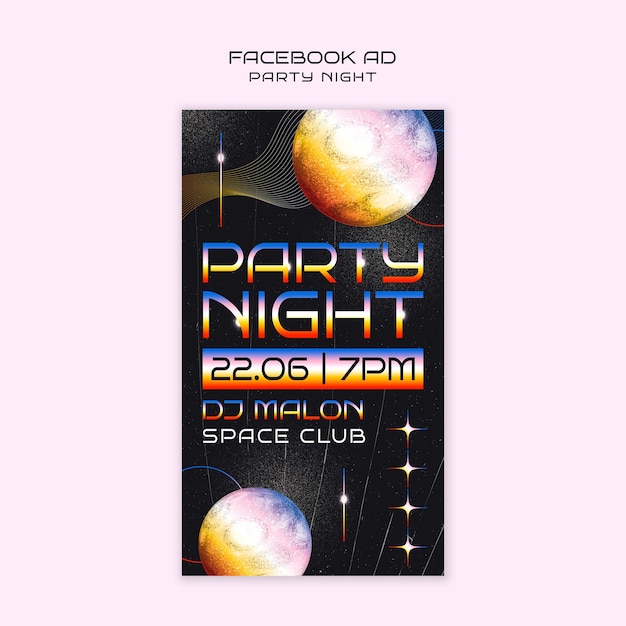 Free PSD night club template design