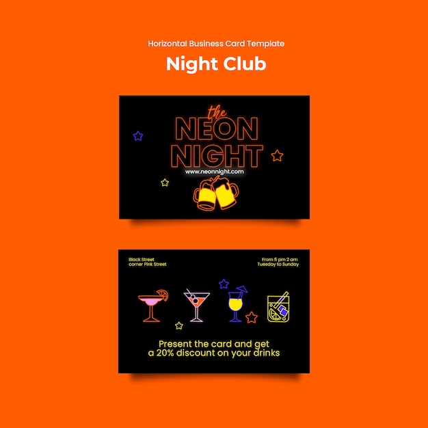 PSD gratuito night club template design