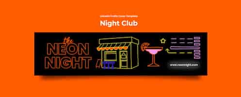 Бесплатный PSD night club template design