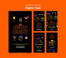 Бесплатный PSD night club template design