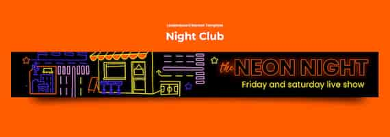 Free PSD night club template design