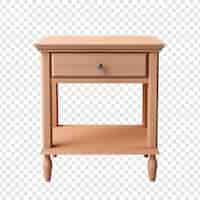 Free PSD nightstand isolated on transparent background