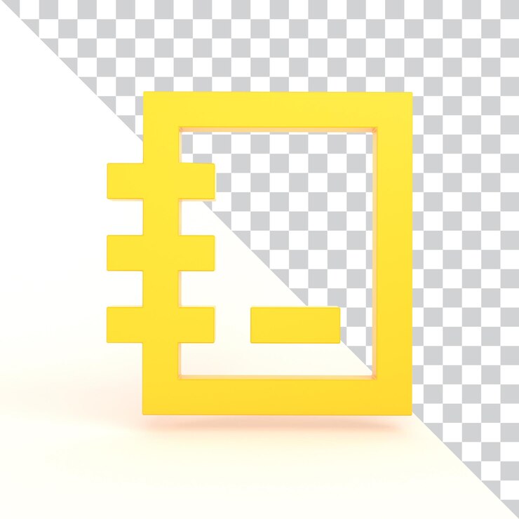 無料PSD ノートブック アイコン フロントサイド