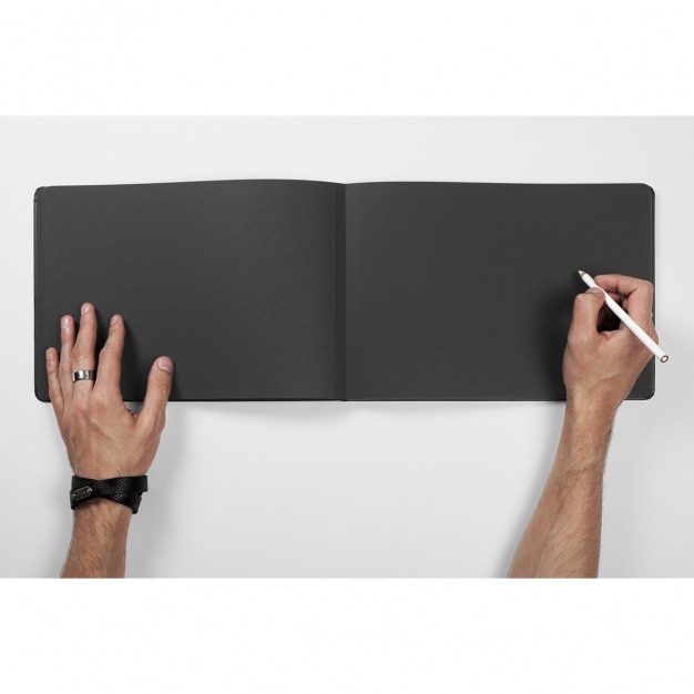 Free PSD notebook mock up design