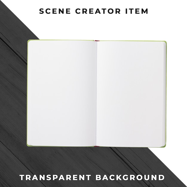 Notebook object transparent PSD