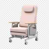 Free PSD nursing chair isolated on transparent background