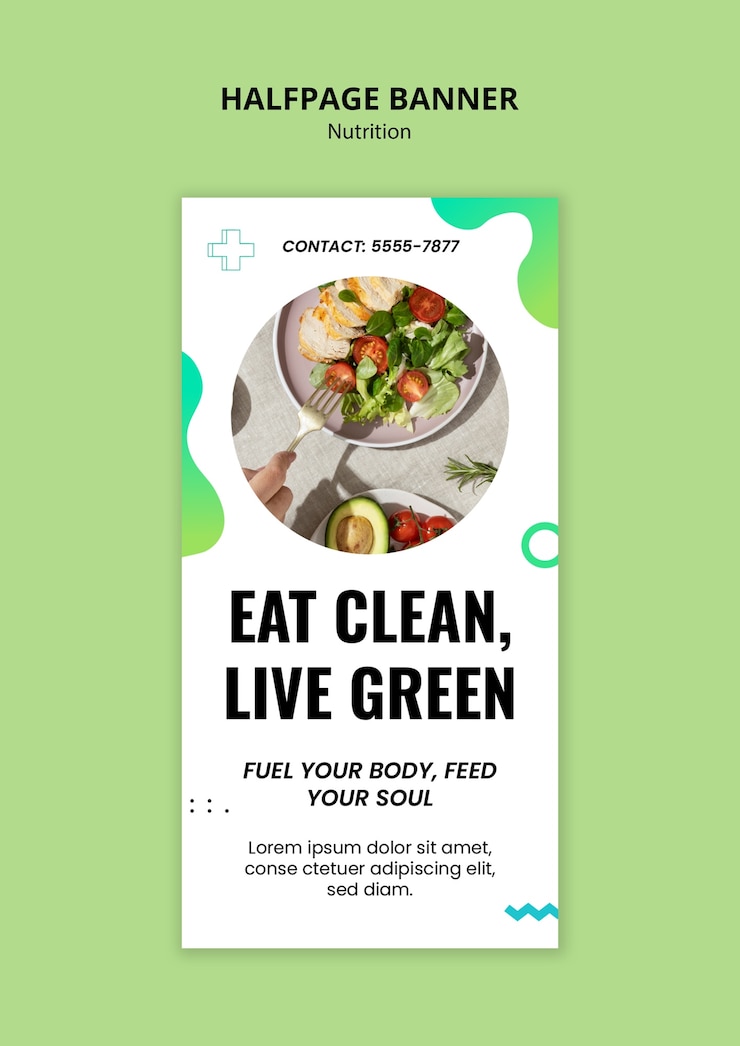 Free PSD nutrition template design