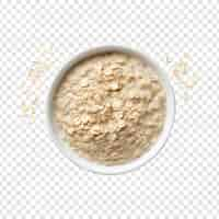 Free PSD oatmeal isolated on transparent background