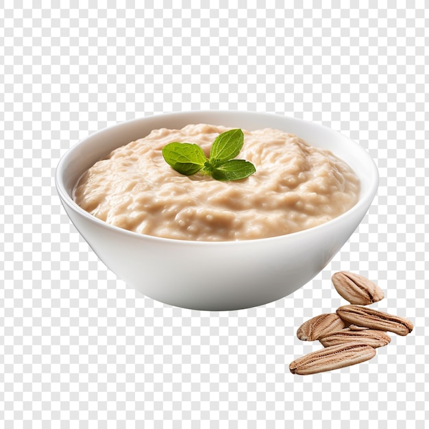 Oatmeal isolated on transparent background