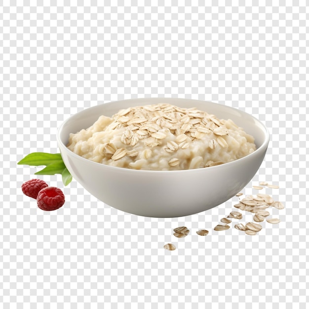 Oatmeal isolated on transparent background