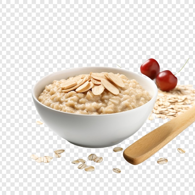 Oatmeal isolated on transparent background