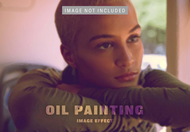 Free PSD oil painting image effect