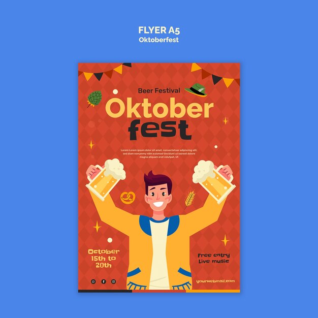 oktoberfest celebration template