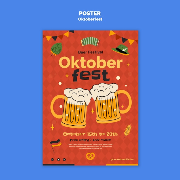 oktoberfest celebration template