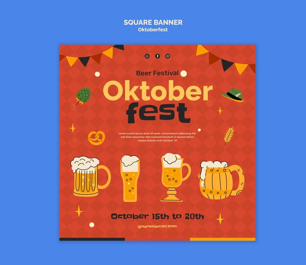 oktoberfest celebration template