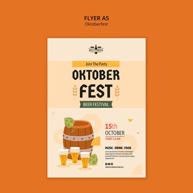 oktoberfest celebration template