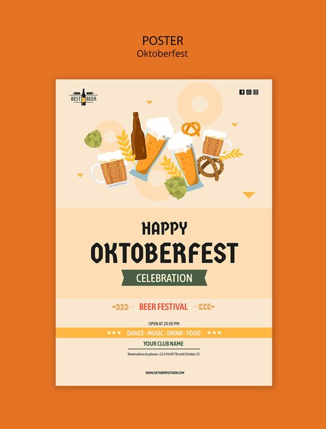 Oktoberfest celebration template