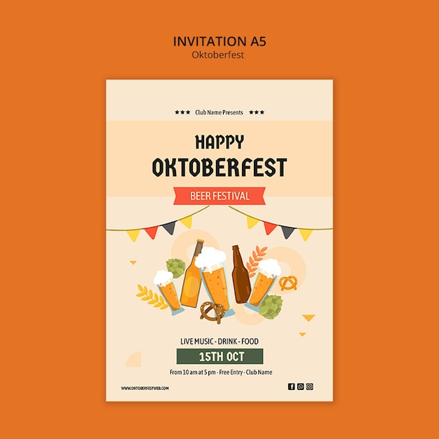 Oktoberfest celebration template