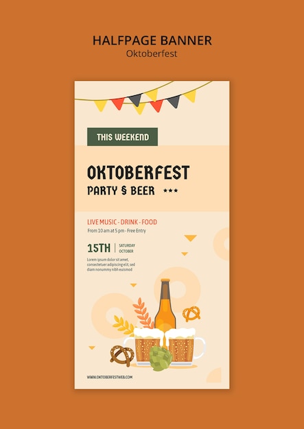 Oktoberfest celebration template