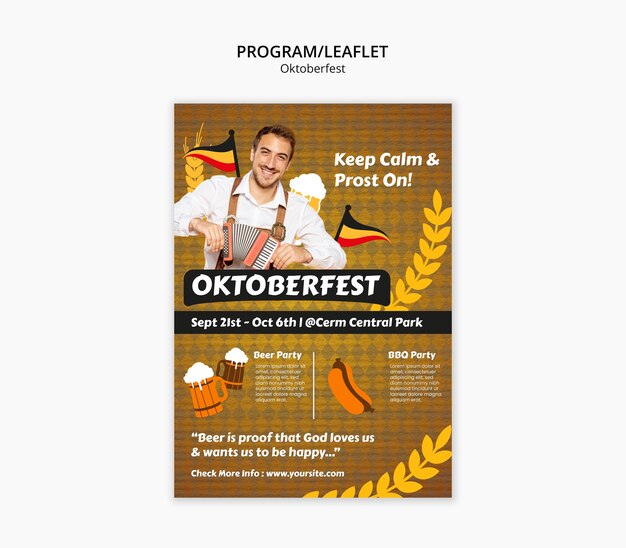 oktoberfest celebration template