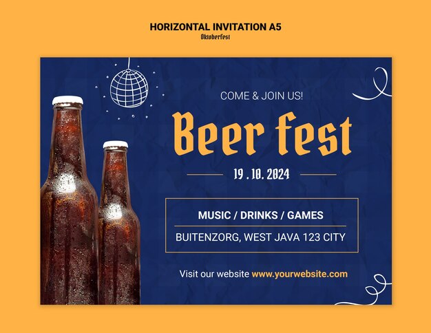 Oktoberfest celebration template