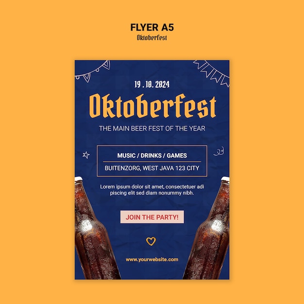 Oktoberfest celebration template